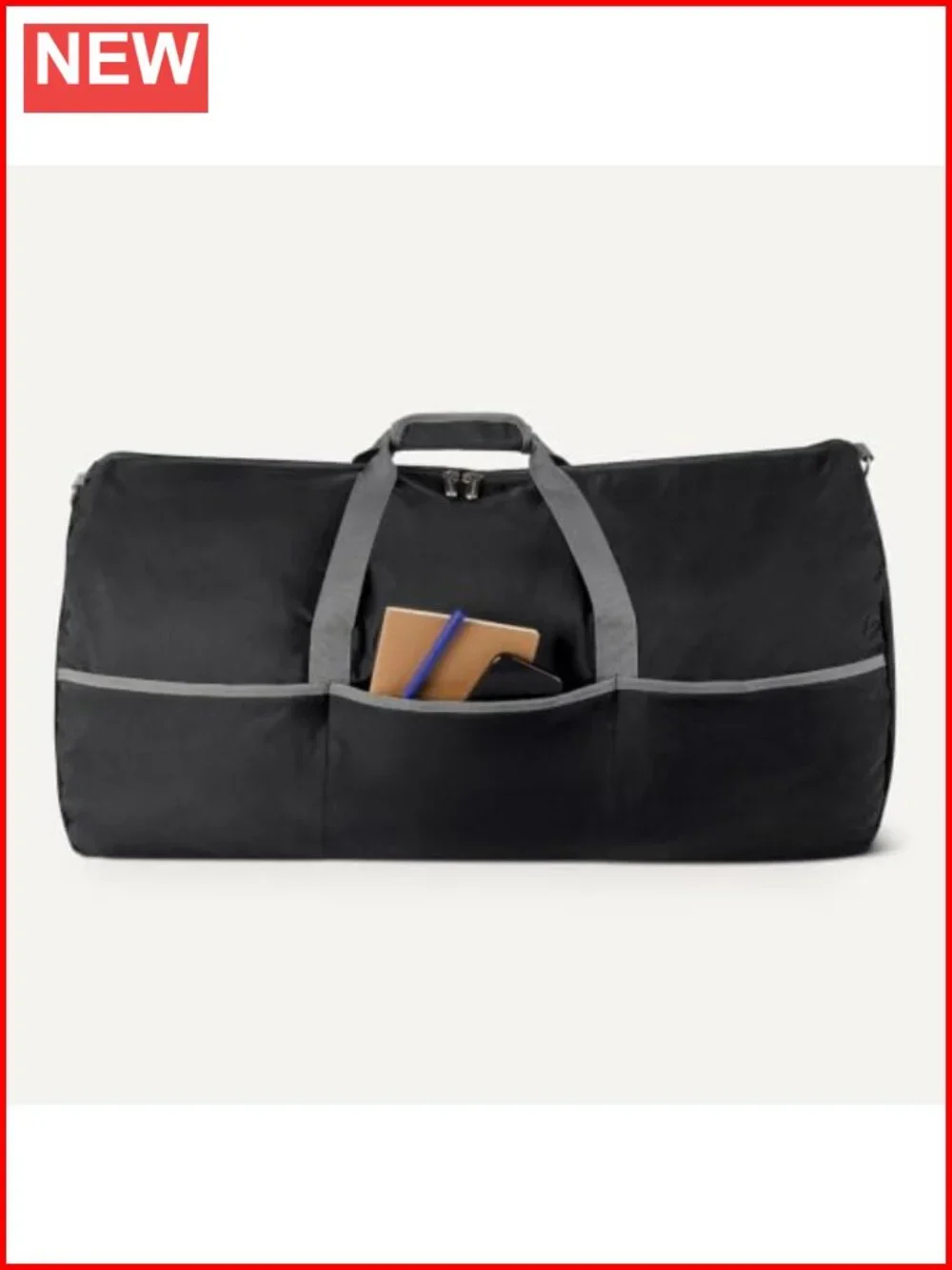 Extra Large Foldable Nylon Duffel Bag for Travel Storage with Pockets, 150L
